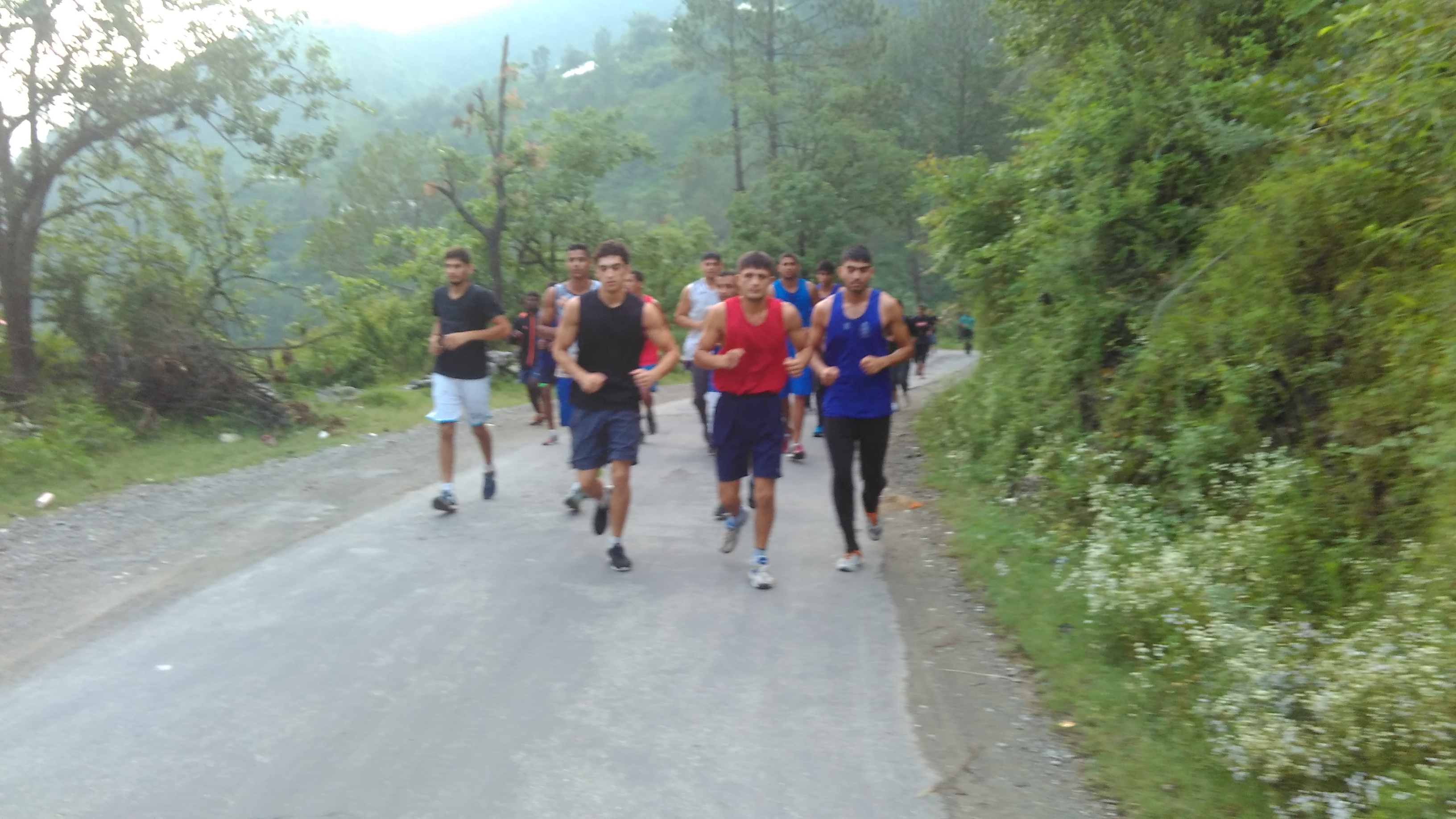 Sports Authority of India National Boxing Academy Rohtak's Trainees During Their Cross Country Run to Chail-3